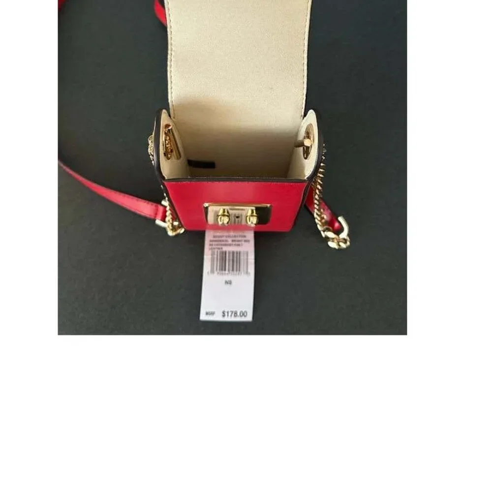 MICHAEL KORS Scout Leather Crossbody Bag - RED ***NWT** - Picture 3 of 5